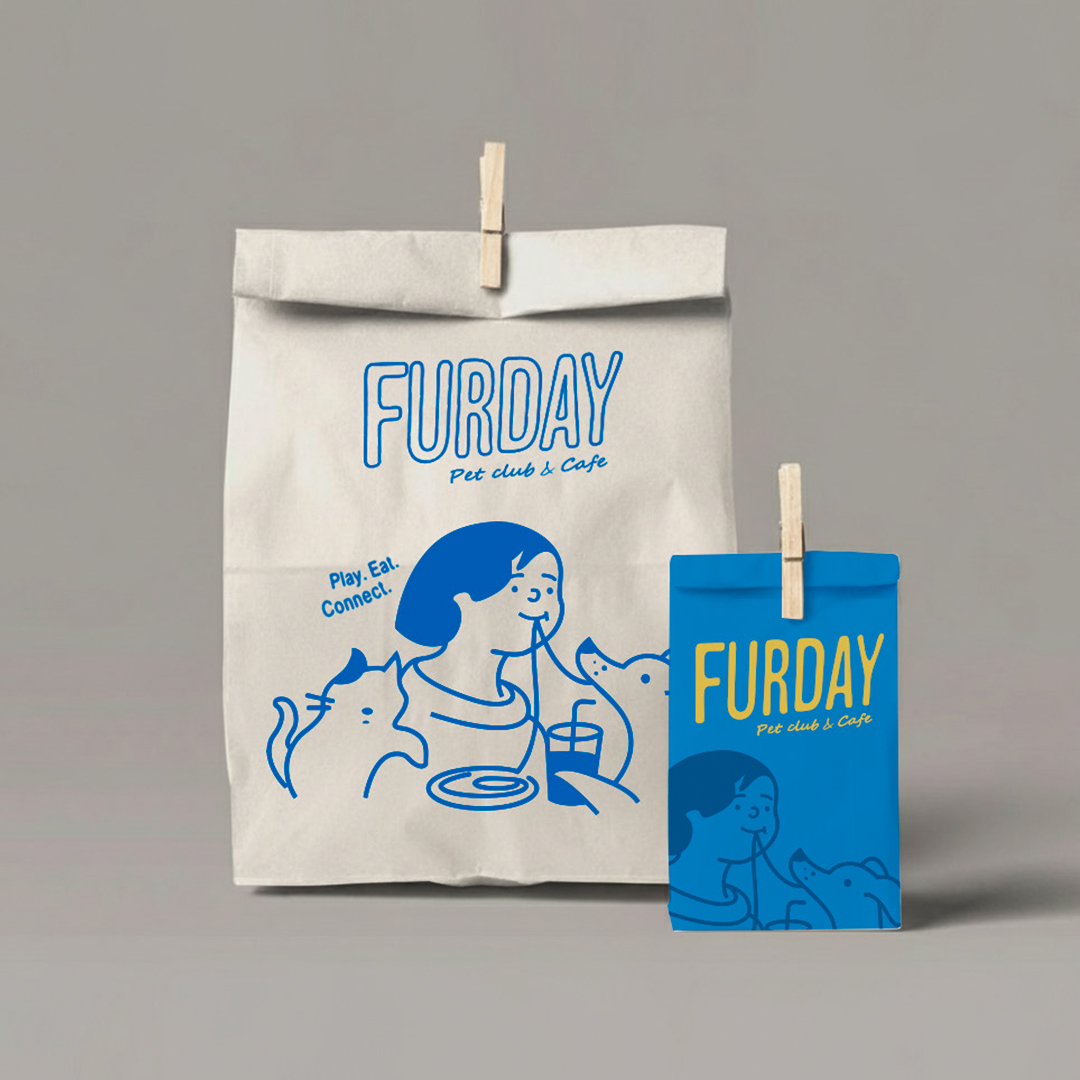 โลโก้ แบรนด์ FURDAY บนผลิตภัณฑ์